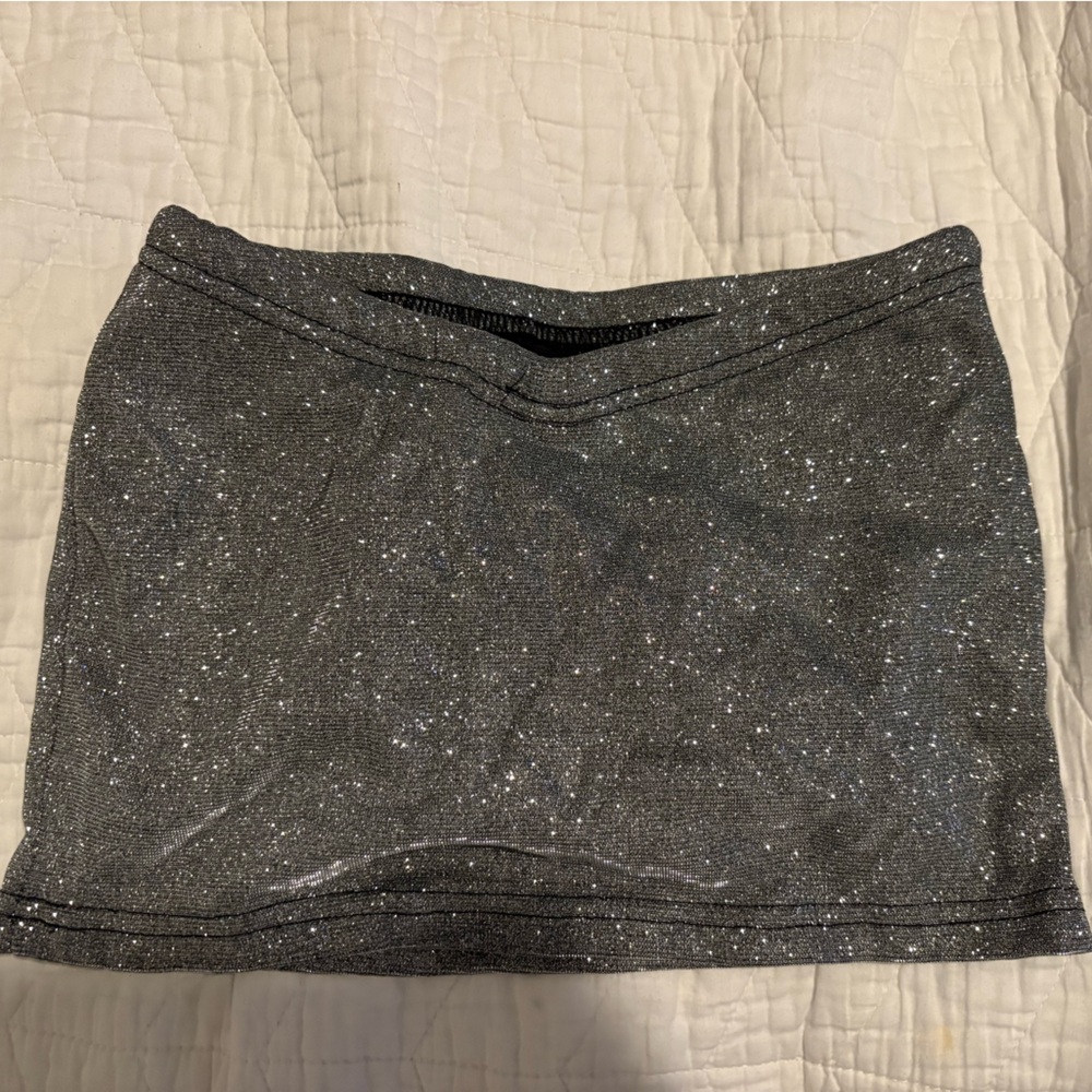 Sparkling Gray mini skirt